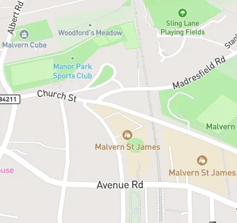 map for Malvern St James