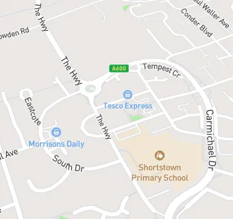 map for Shortstown Primary School