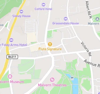 map for The Great Malvern Hotel