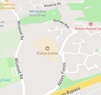 map for Elstow School