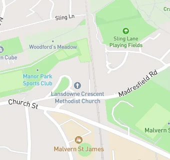 map for Malvern Green Space