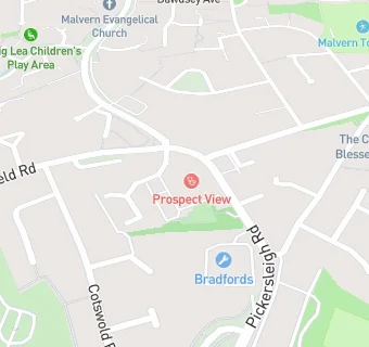 map for Malvern Health Centre