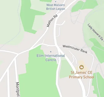 map for St James's School