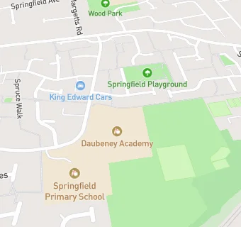 map for Daubeney Middle School