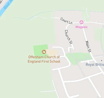 map for Offenham CofE First School