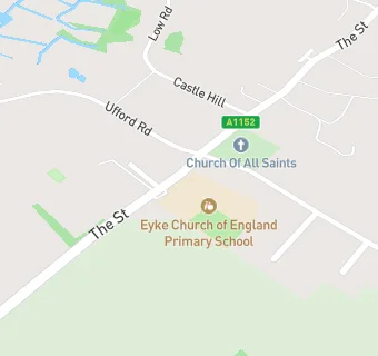 map for Eyke Church of England Primary School