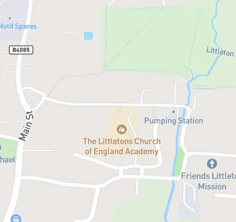 map for The Littletons Church of England Academy