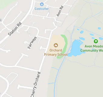 map for Orchard Primary School