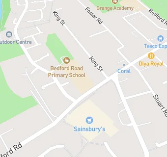 map for Bedford Road Primary School