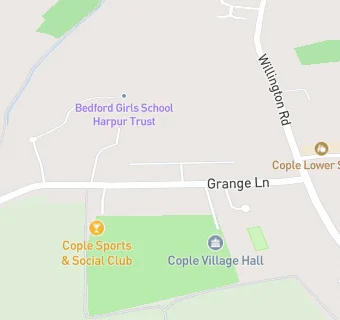 map for Bedford Girls School Harpur Trust