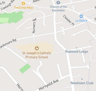 map for St Joseph's Catholic Primary School