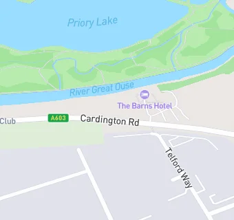 map for Barns Hotel (Donnington Valley Ltd)