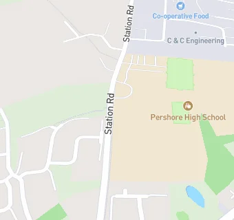 map for Pershore High School