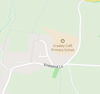 map for Cradley CofE Primary School