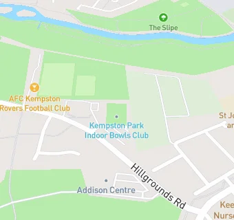 map for Kempston Park Indoor Bowls Club