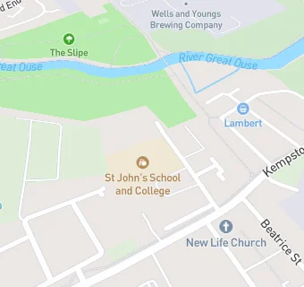 map for St John's School