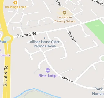 map for Allison House Older Persons Home