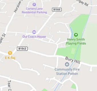 map for Potton Conservative Club