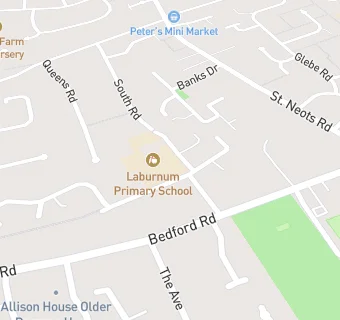 map for Laburnum Primary School