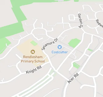 map for Rendlesham Community Primary School