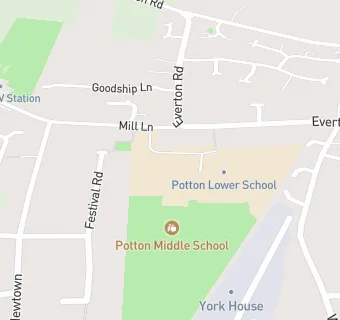 map for Potton Middle School