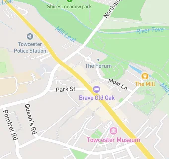 map for Bupa Dental Care, Towcester