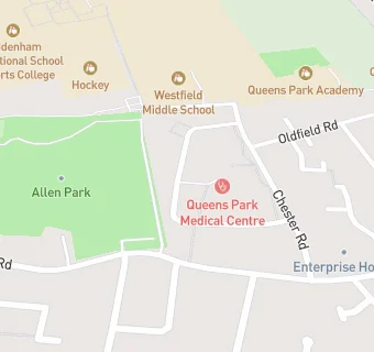 map for Queens Park Surgery