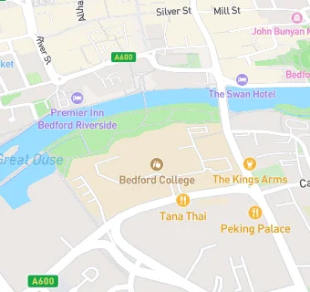 map for Bedford College