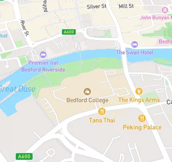 map for Bedford College Services