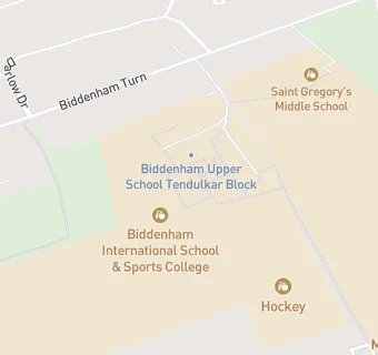 map for Biddenham International School and Sports College