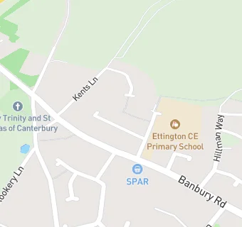 map for Ettington J And I School