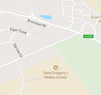 map for St Josephs & St Gregorys RC School