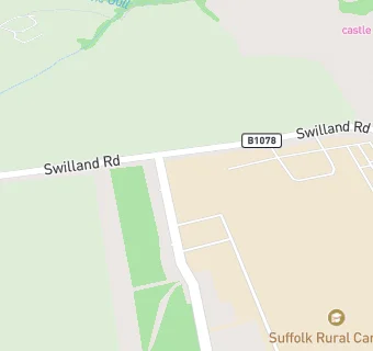 map for Suffolk New College (Otley College)