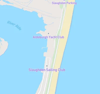 map for Slaughden Sailing Club