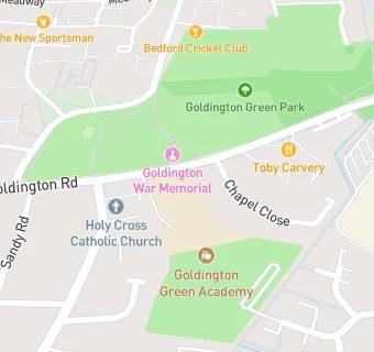 map for Goldington Green Lower School