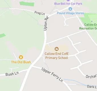 map for Callow End CofE Primary School