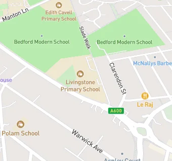 map for Livingstone Primary School