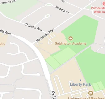 map for Goldington Academy