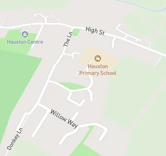 map for Hauxton Primary School