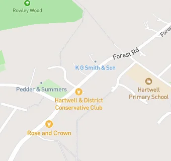 map for Hartwell Village Stores & PO