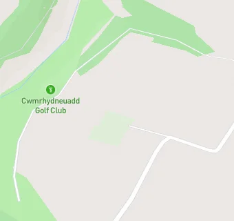 map for Cwmrhydneuadd Golf Club