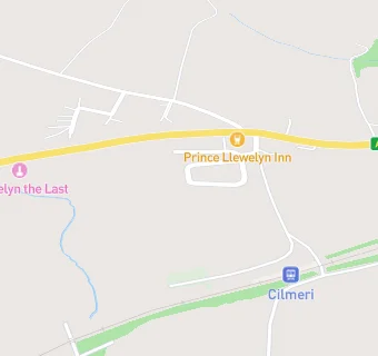 map for Prince Llewelyn Inn