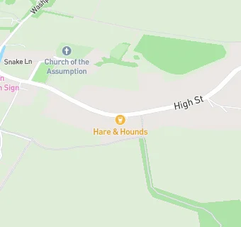 map for Hare and Hounds Harlton