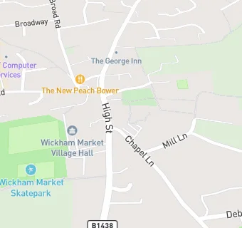 map for Wickham Market Medical Centre