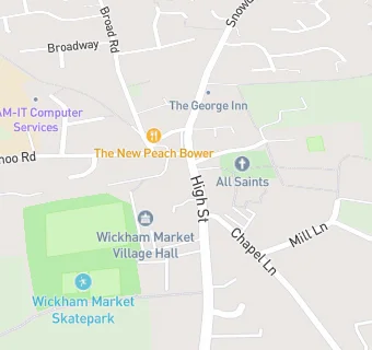 map for Wickham Market Post Office And General Store