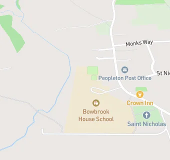 map for Bowbrook House School