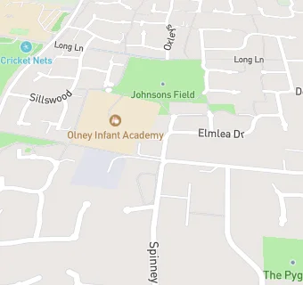 map for Olney Infant School