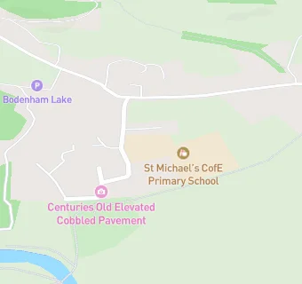 map for St Michael's CofE Primary School