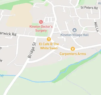 map for Kineton Manor Nursing Home