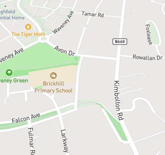 map for Brickhill After School Club